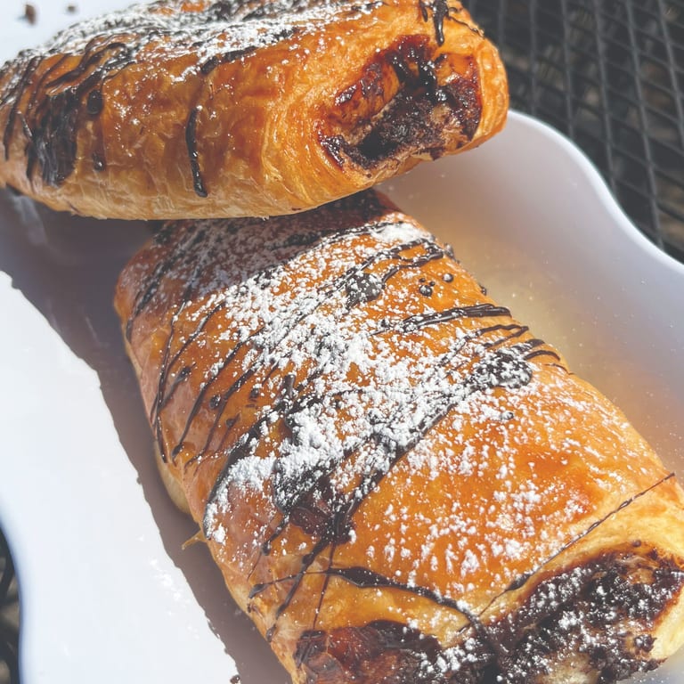 Delicious Chocolate Croissant