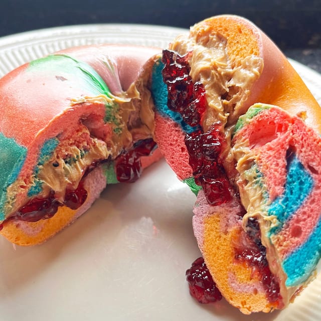 Bagel With Peanut Butter & Jelly.