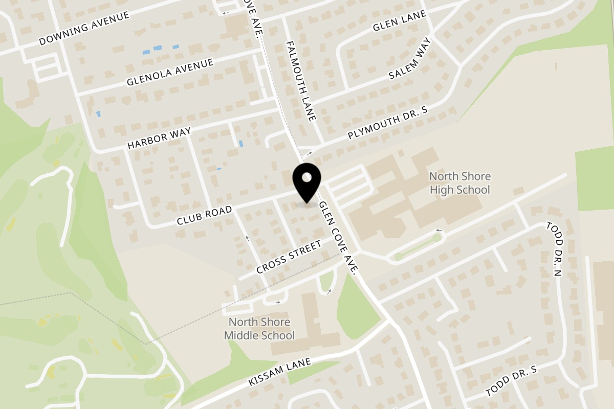 Map showing the location of Sea Cliff Bagel Cafe on 478 Glen Cove Ave in Sea Cliff